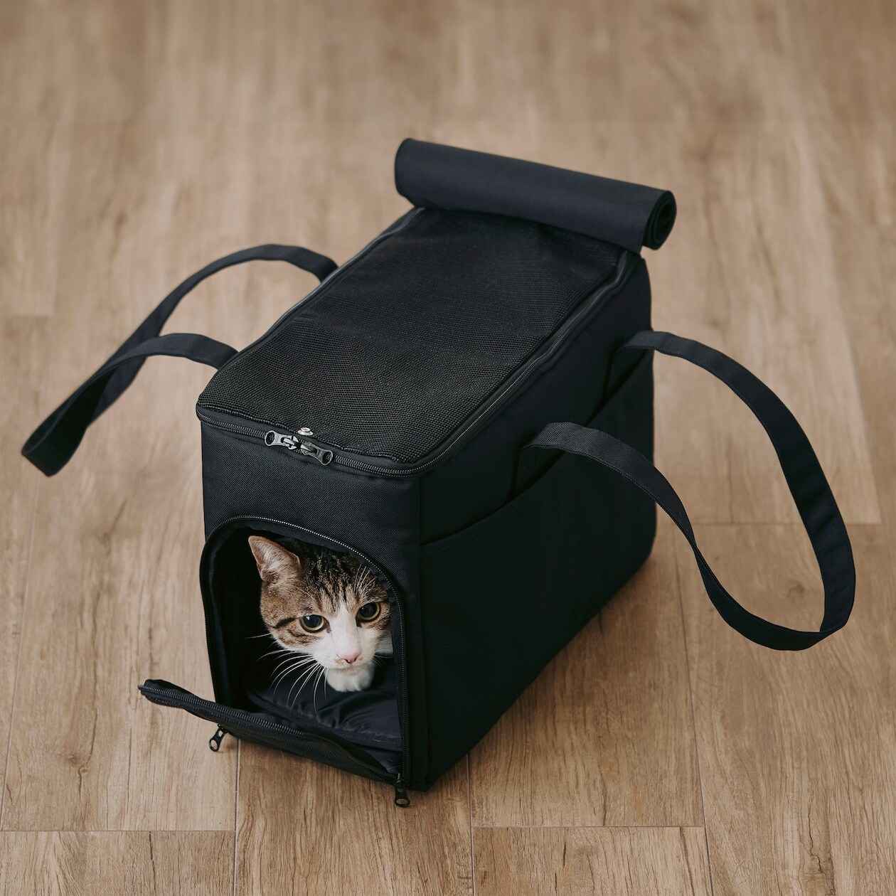 お出かけや通院に。ペット用 洗えるキャリーバッグ｜ 無印良品